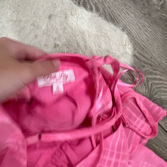 Pink Lily delightfully in love hot pink romper - Picture 4 of 6